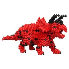 Kadere 三角龍積木 3D立體組裝 DIY 膠囊套組, 1個, 混合顏色