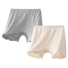 Kids Day 女童安全褲 莫代爾 60支紗 荷葉邊 2件組