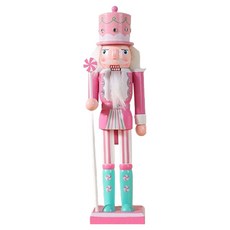 PDS홈데코 깜찍한 사탕나라 호두까기 인형 30.5cm 높이 장식품, 핑크