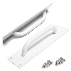 Sonjabisesang 歐式板狀把手 80mm, 白色, 2個