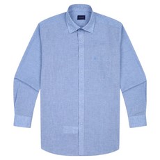 YEZAC 男士亞麻混紡標準版襯衫 YEESBR123