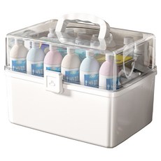 O&Living 家用 工商用 3層急救箱 特大號 藥箱 白色, 1個