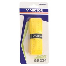 빅터 배드민턴 테니스 홀 스파이럴 쿠션 그립 GR234, 옐로우, 1개