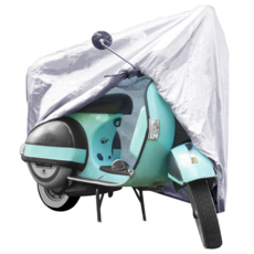AHOYE PEVA單層機車車套 100~150cc車型適用, 銀色