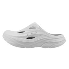 LOTTO 樂得 男款 CAMPER 雙層厚底野營拖鞋, 270mm, 白灰色