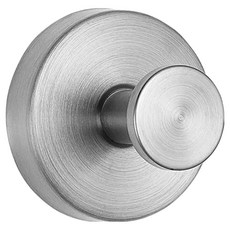 한봄누리 무타공 부착 흡착식 모던 무광 스텐 후크 걸이, 실버, 1개