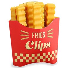 AHOYE 波浪形強力食品封口夾 附磁吸收納盒, 黃色, 12支