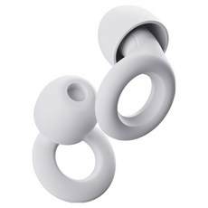 Nigajohwa靜音耳塞 2入+蓋子 6入+收納盒組 白色, 1組