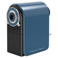 deLi 得力 7段筆芯調節專業用復古美術削鉛筆機, 復古藍, 1個