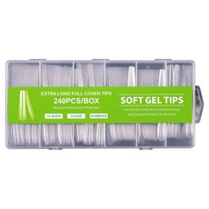 바르나 롱소프트 젤팁 240p 세트, 1개, 5호 투명