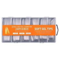 바르나 롱소프트 젤팁 240p 세트, 1개, 4호 투명