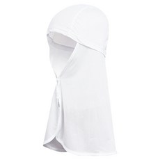 INCONTRO 頭巾式涼感帽用防曬遮陽罩, 1個, 白色