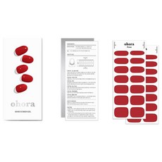 오호라 N 어딕트 네일 세트, 1개, 레드 어딕트