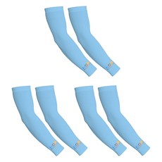 INCONTRO Aqua Edge 特大高爾夫涼感袖套 雙臂穿戴組, 3套, 天空藍