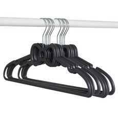 Moneypool 蝴蝶結點綴防滑衣架 10件組, 1套, 黑色