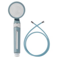 AQUADUO On Off Blossom蓮蓬頭+淋浴軟管 2m, 1組, 夏威夷藍