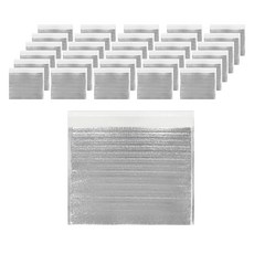 自黏式保冷袋 400 x 350 x 50 mm, 銀色, 50個