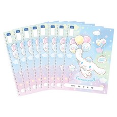 산리오캐릭터 초등원링 1-2 무제노트, 시나모롤, 8개