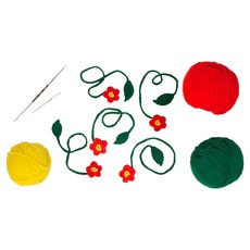 Mellowstory Stationery 山茶花書籤編織套組, 1套, 混色