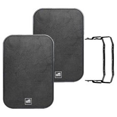GNS 매장스피커 2p + 브라켓 2p 세트, GHS-80, 블랙