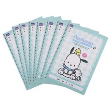 三麗鷗角色 小學線圈英文筆記本 窄行, 8個, 帕恰狗