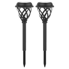 컴스 태양광 LED 정원 미니격자 인테리어 조명 ER130 2p, 화이트(하얀빛)