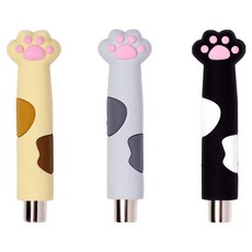 바르나 고양이 네일 원형 자석 3종 세트, 1세트, 라이트브라운, 그레이, 블랙