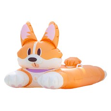 PETRIUM 狗狗戲水游泳軟綿綿泳圈, 橘色, 1個