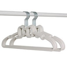 Moneypool 蝴蝶結點綴防滑衣架 10件組, 1套, 白色