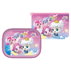 幼兒用流星抓取Tinyping餐盤包+便當組, 奧羅拉平+旺加平, 餐盤袋+便當盒, 1組