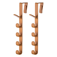 AHOYE 門後掛勾2件組 深橘色 免釘安裝 門後收納, 1組