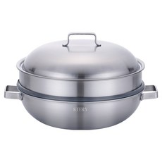 LiViNG ART Stern 通五層宮廷炒鍋蒸鍋, 1個, 33cm