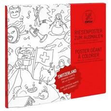 omy 著色海報 瑞士 POS209, 1個, 混色