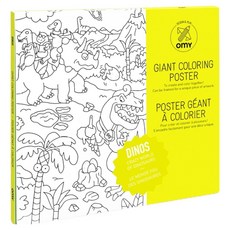 omy 著色海報 恐龍 POS31, 1個, 混色