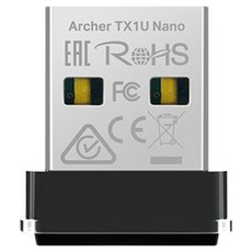 티피링크 AX300 Wi-Fi 6 무선 나노 USB 랜카드 데스크탑용, 1개, Archer TX1U Nano