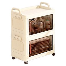 Scawiz多功能移動式收納櫃 2層, 乳白色, 1個