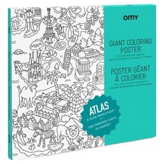 omy 著色海報 Atlas POS40, 1個, 混合色