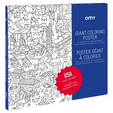 omy 著色海報 美國 POS16, 1個, 混色