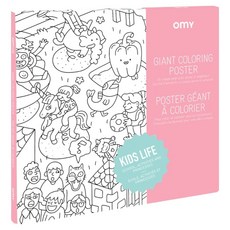 omy 兒童生活著色海報 POS52, 1個, 混色