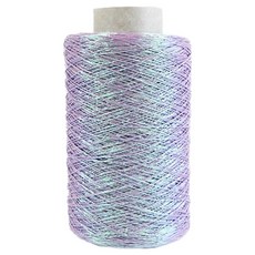앵콜스 갤럭시 메탈릭 코드 콘 뜨개실, 오로라 603 라일락앤롤, 1개