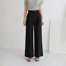 앤드스타일 여성용 숏/기본/롱 맞춤슬랙스No.7 와샤 여름 핀턱 와이드 슬랙스 264494