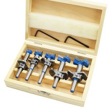 JONGWON 木工用可調式鑽孔鑽頭圓筒開孔器5件組, 1套