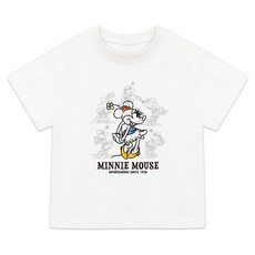 LITTLE RABBIT 兒童款 Family D 手繪米奇米妮短袖T恤