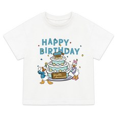 LITTLE RABBIT 兒童款Family D生日Chuca短袖T恤