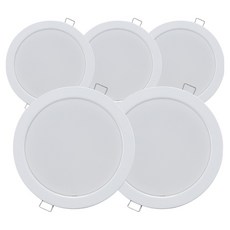 KimS LED DC安定器筒燈 15W, 5個, 白光