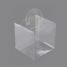中央包裝 手提禮物答謝禮盒 5號 9 x 9 x 10 cm, 10個, 透明