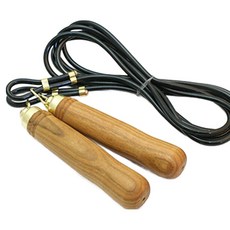 대일스포츠 고급 나무줄넘기 606, 블랙, 1개