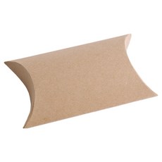 Inp 多用途素色枕頭盒 3號 12.5 x 7 x 2 cm, 50個, 牛皮紙
