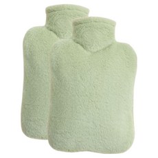 아이이 노블리 보온 물주머니 2L, 그린, 2개