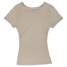 Planday 女性透氣修身抓皺短袖T恤